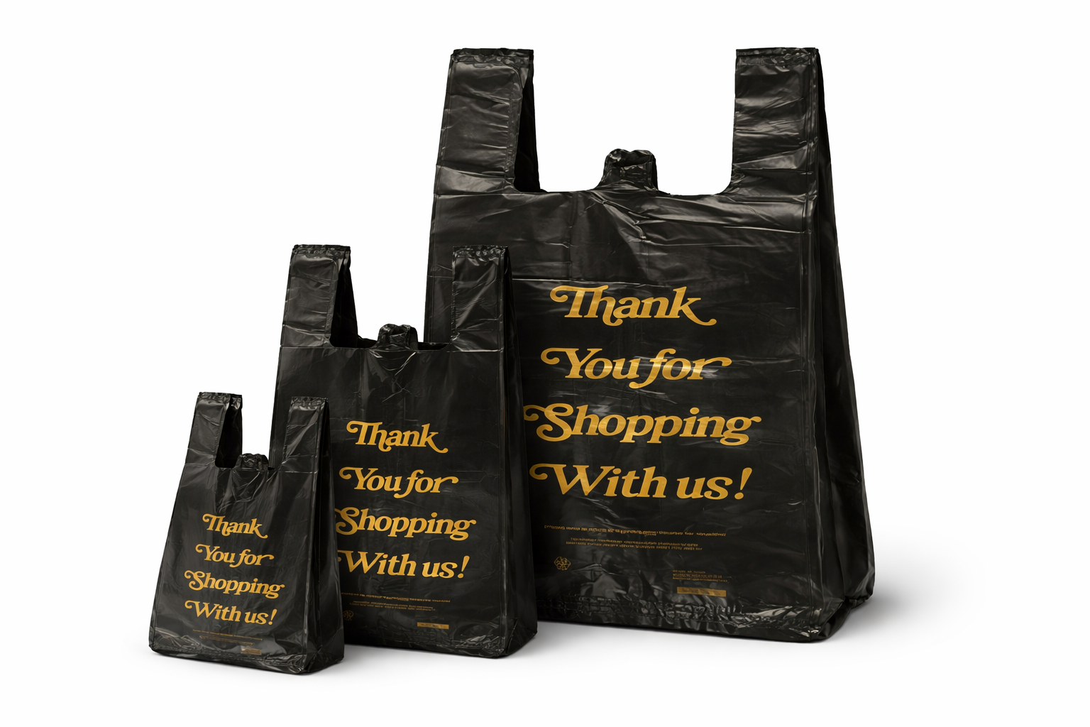 Black Shopping Bags