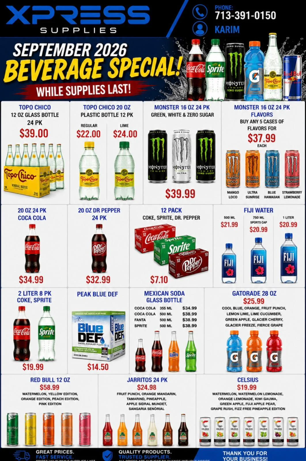 September 2026 - Beverage Special