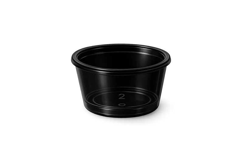 2 oz Portion Cup Black