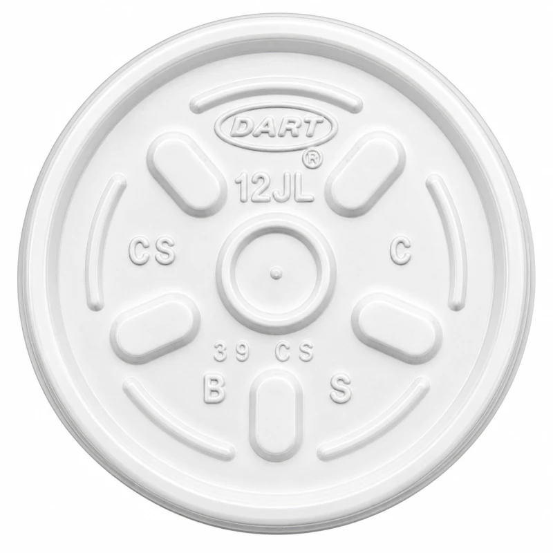 6oz-8oz-12oz Foam Container Vented Lids 12JL