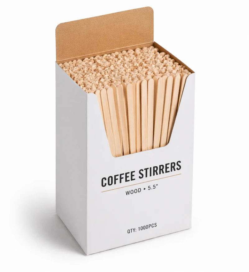 Wood Stirrers 5.5 Inch