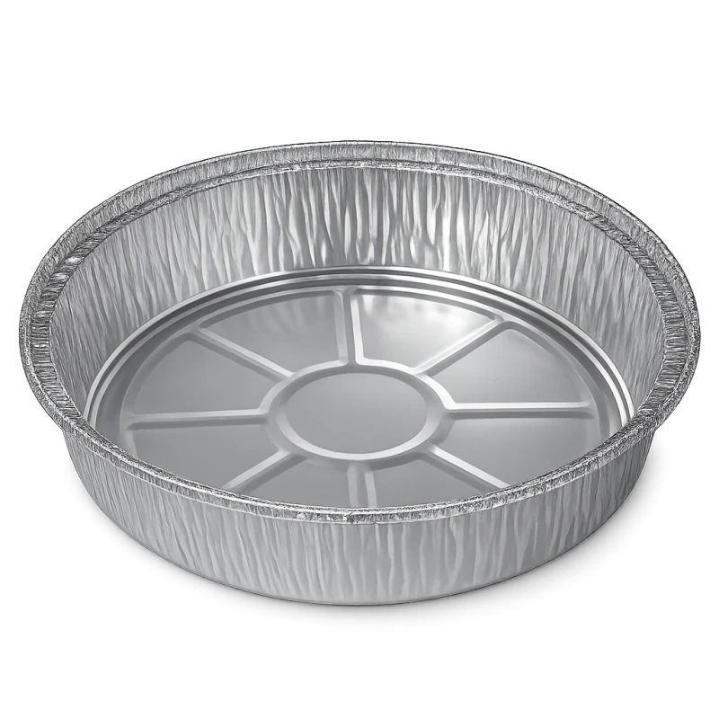 Aluminum round container 7 inches