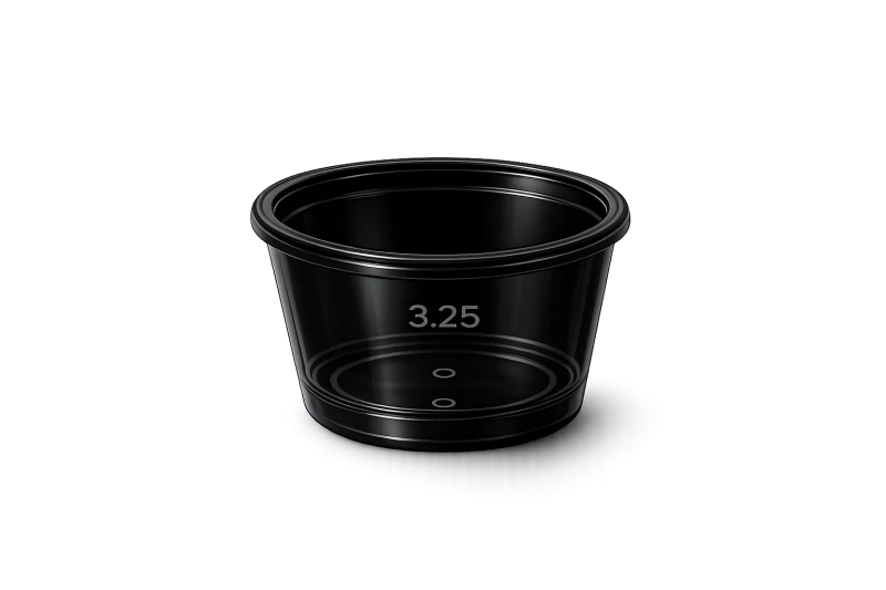 3.25 oz Portion Cup Black