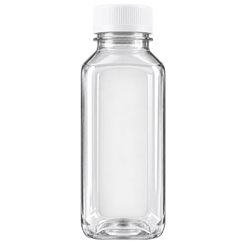 12 oz Square Juice Bottle With Cap