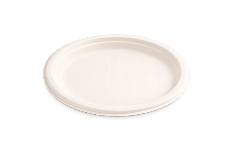 9 Inch Round Bagasse Plate